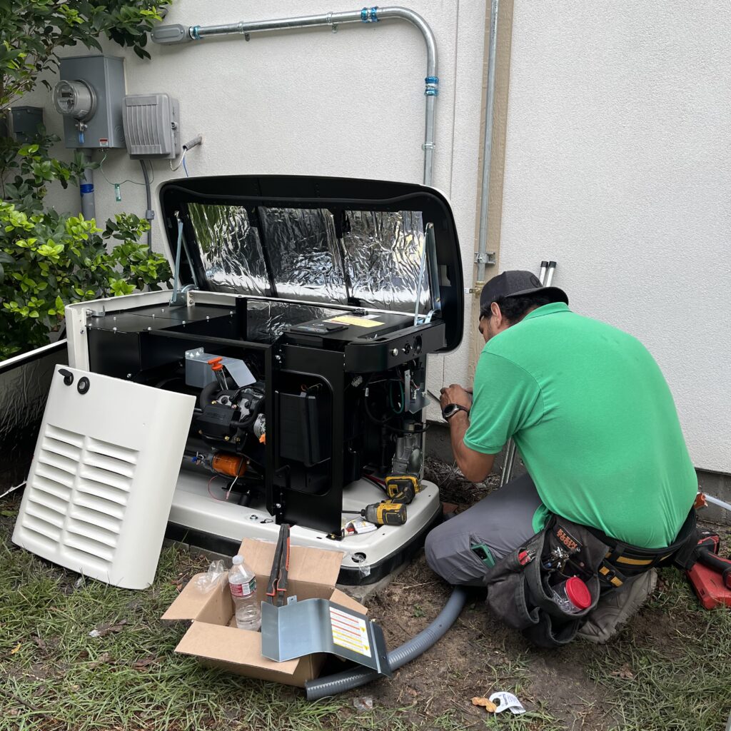 Home Automatic Standby Generator Installation In Houston - Logo Electrical Services