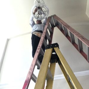 Chandelier Lighting Installation By A Licensed Houston Electrician - Logo Electrical Services