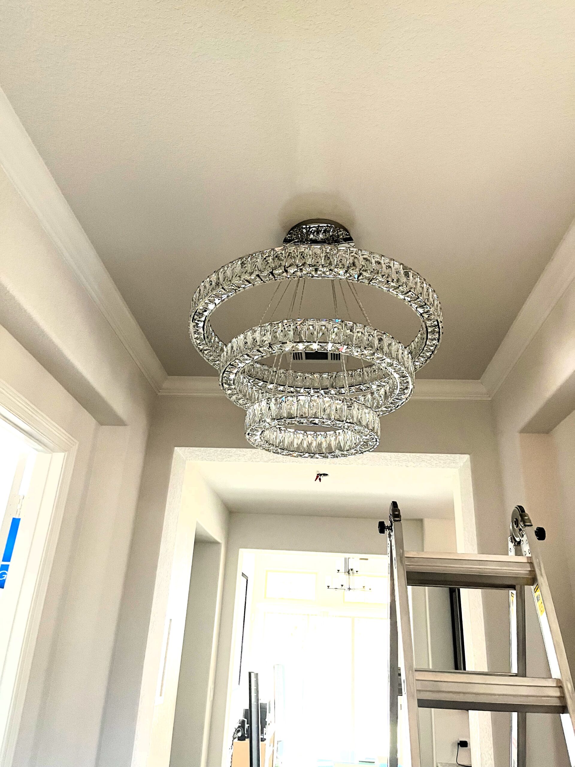 Chandelier Lighting Installation By A Licensed Houston Electrician - Logo Electrical Services