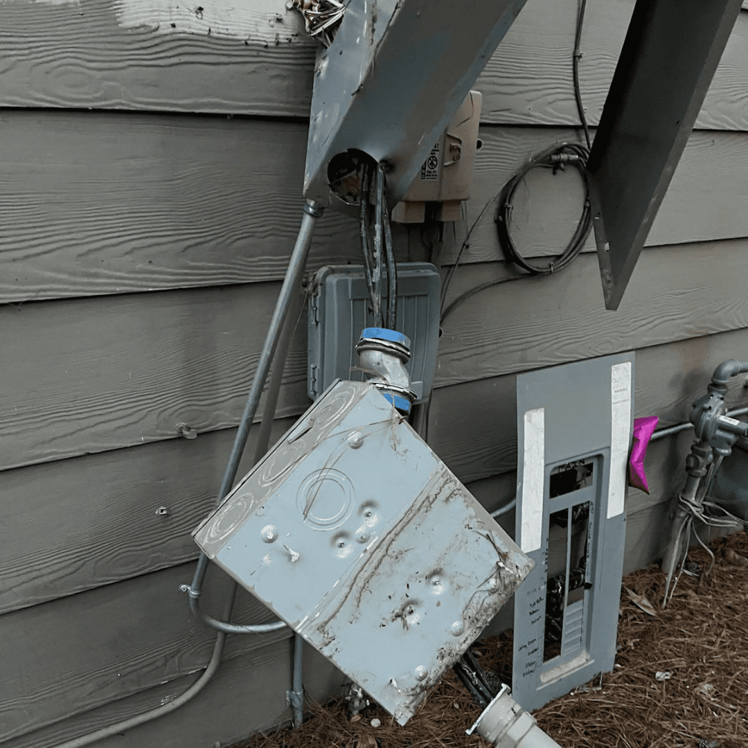 Before Electrical Panel Repair