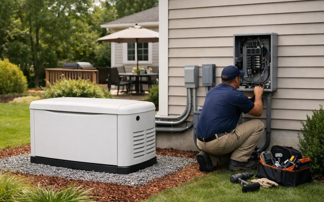 Standby Generator Installation Example at Home