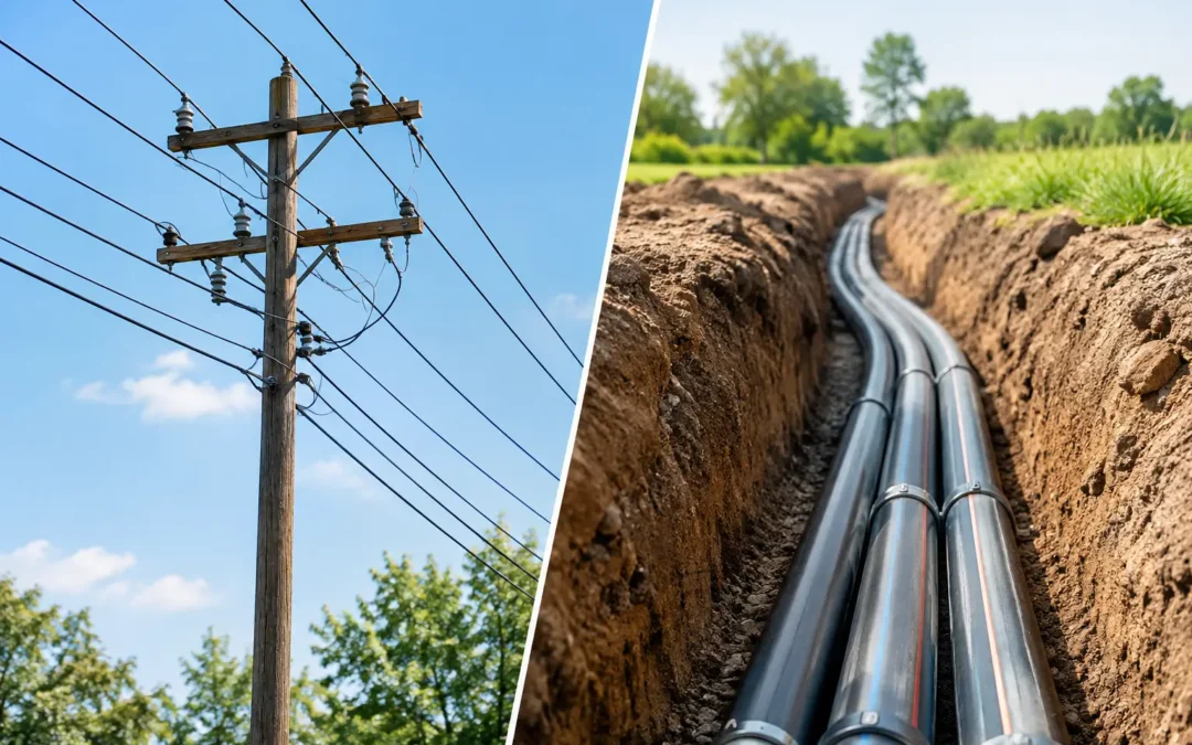 Overhead Service vs Underground Wiring Compared
